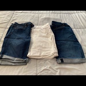 LOFT “Modern” Jean Shorts (Lot of 3), Size 12